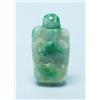 Image 1 : An unusual Chinese green jade snuff bottle. R...