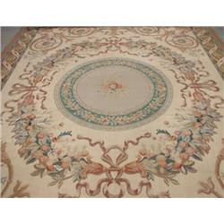 An early 20th century Aubusson design carpet....