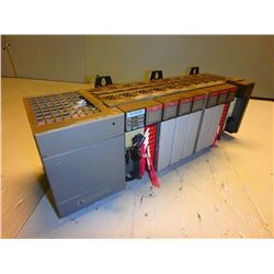 ALLEN BRADLEY 1746-A10 SLC 500 10-Slot Rack  w/ Power Supply 1746-P4 A  *See Pics*