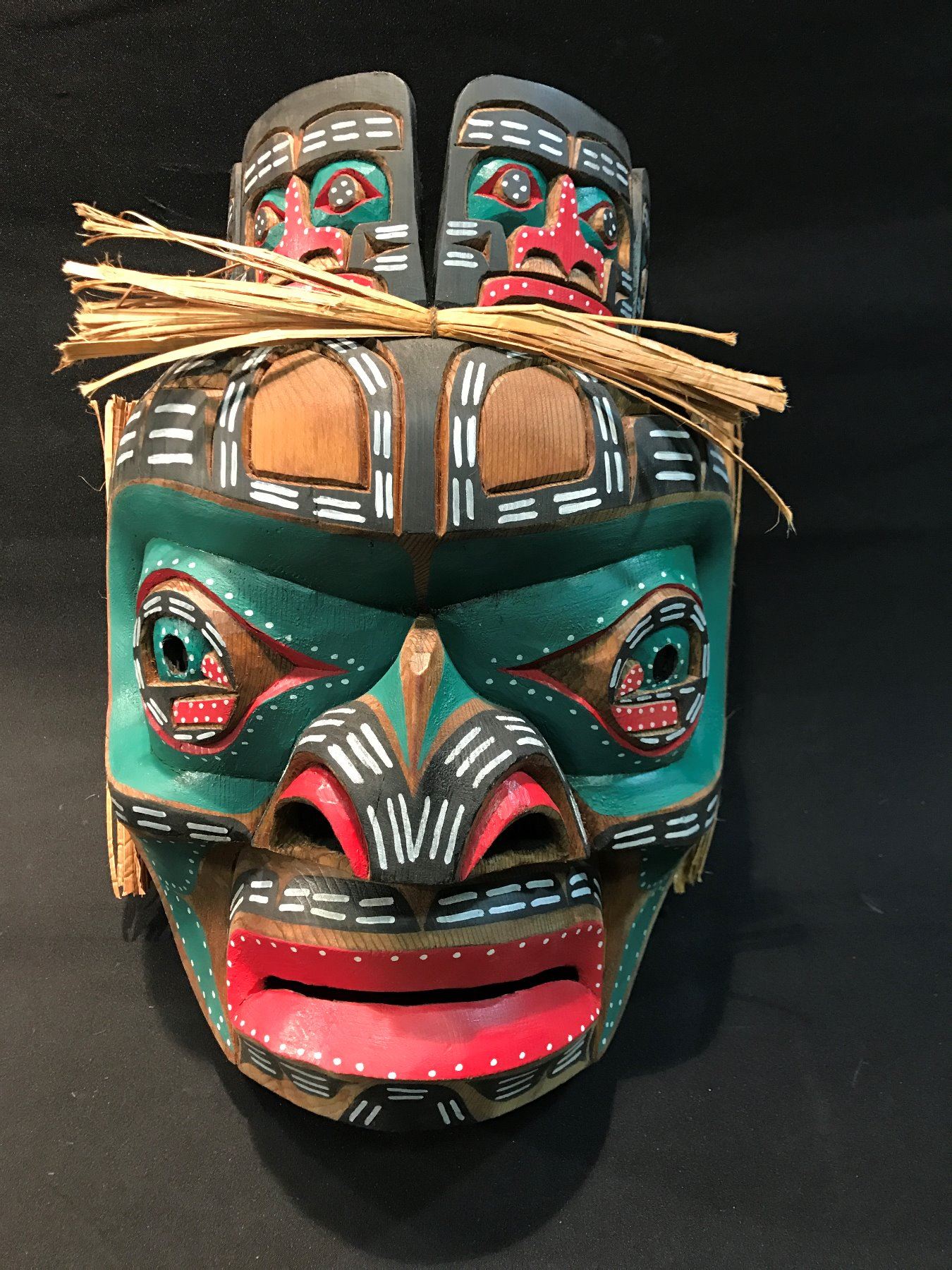 KWAKIUTL CHIEF'S MASK BY JIMMY JOSEPH FROM ALERT BAY.