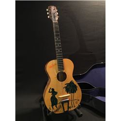 ALOHA WAIKIKI KIDS ACOUSTIC GUITAR, COMES WITH HARD SHELL CASE