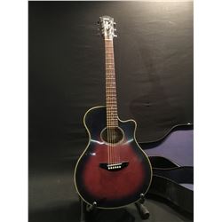 YAMAHA APX-SPL II CUTAWAY ACOUSTIC/ELECTRIC GUITAR, COMES WITH HARD SHELL CASE