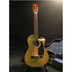 FUJIYAMA MODEL CF3000E-NTG ACOUSTIC/ELECTRIC GUITAR, COMES WITH HARD SHELL CASE