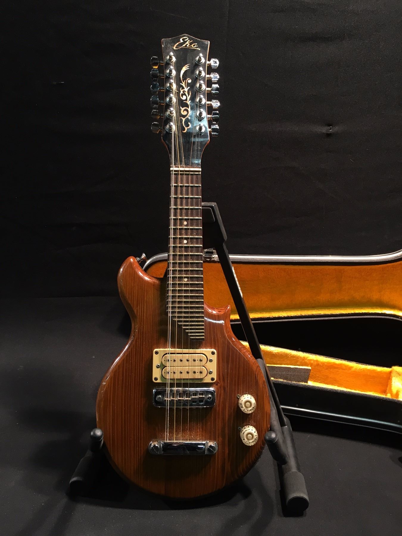 EKO 12 STRING MINI ELECTRIC GUITAR, WITH HUMBUCKER PICKUP, MADE IN