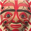Image 2 : EAST AND WEST MOON MASK BY NUU-CHAH-NULTH ARTIST PATRICK AMOS FROM FRIENDLY COVE, NOOTKA ISLAND