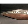 Image 2 : CARVED / PAINTED DECORATIVE CANOE PADDLE BY COAST SALISH ARTIST GUS MODESTE