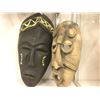 Image 1 : 2 HAND CARVED, HAND PAINTED MASKS