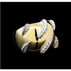 0.60 ctw Diamond Claw Design Ring - 14KT Yellow Gold