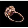 Image 3 : 3.45 ctw Tanzanite and Diamond Ring - 14KT Rose Gold