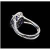 Image 3 : 1.90 ctw Tanzanite and Diamond Ring - 14KT White Gold