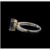 Image 3 : 18KT Two-Tone Gold 3.07 ctw Tanzanite and Diamond Ring