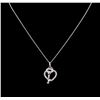 Image 2 : 0.45 ctw Diamond Necklace - 14KT White Gold