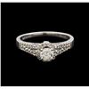 Image 2 : 14KT White Gold 0.69 ctw Diamond Ring