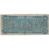 Image 2 : 1864 $20 Confederate States of America Bank Note