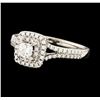 Image 1 : 0.75 ctw Diamond Ring - 14KT White Gold