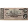 Image 1 : 1864 $20 Confederate States of America Bank Note