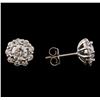 Image 2 : 1.76 ctw Diamond Earrings - 14KT White Gold