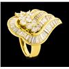 Image 4 : 3.62 ctw Diamond Ring - 18KT Yellow Gold
