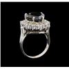 Image 4 : 7.97 ctw Black Diamond Ring - 14KT White Gold