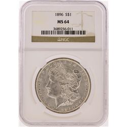 1896 NGC  MS64 Morgan Silver Dollar