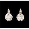 Image 1 : 14KT White Gold 2.31 ctw Diamond Earrings