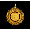 Image 2 : King George V 1918 Coin Pendant - 22KT Yellow Gold