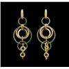Image 1 : 0.60 ctw Diamond Earrings - 18KT Yellow Gold