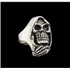 Image 1 : Classic Sterling Silver Skull Ring