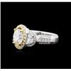 Image 3 : 14KT Two-Tone Gold 3.62 ctw Diamond Ring