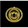 Image 2 : 1.41 ctw Blue Sapphire and Diamond Pendant - 14KT Yellow Gold