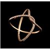 Image 1 : 0.36 ctw Diamond Ring - 14KT Rose Gold