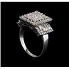 Image 4 : 14KT White Gold 3.18 ctw Diamond Ring
