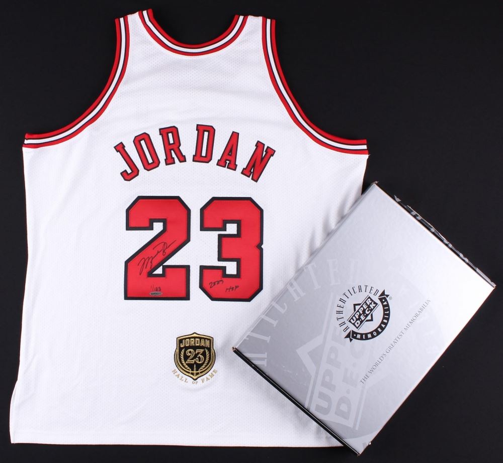 authentic signed michael jordan jersey