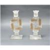 Image 1 : R. LALIQUE. "Paquerettes" - An unusual pair o...