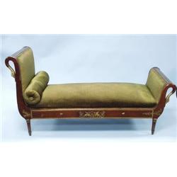 An elegant antique French Empire gilt bronze...