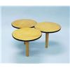 Image 1 : A 1950's fruitwood coffee table. The top is m...