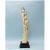 Image 1 : A large Chinese ivory figure of a Quan-Yin in...