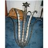 Image 1 : ART DECO - French wrought iron cactus form ha...