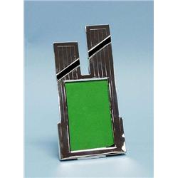 A geometrical design sterling silver easel pi...