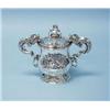 Image 1 : A fine English Edwardian sterling silver cove...