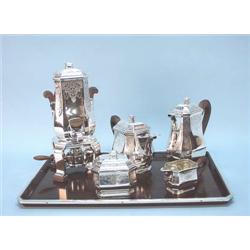 ART DECO - TETARD, FRERES. A French sterling...