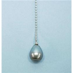 An unusual 18 kt. white gold chain necklace m...