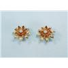 Image 1 : A pair of unusual 18 kt. yellow gold, citrine...