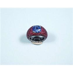 An exceptional Boucheron design ruby encruste...