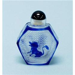 A good Chinese Peking glass snuff bottle with...