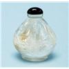 Image 1 : A Chinese rock crystal snuff bottle. With cab...