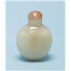Image 1 : An antique Chinese mutton fat snuff bottle wi...