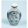 Image 1 : An inside painted overlay glass snuff bottle....