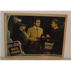 Worth up to $150, an original Lobby card  Back Street 1941 - affiche oroginale d'entree de cinema
