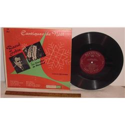 Old very rare French record : "Cantique de Noël  Raoul Jobin" - 33rpm disque vieux rare en Francais